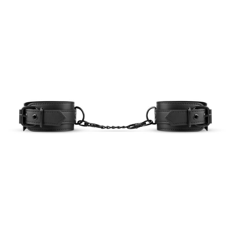 Faux Leather Ankle Cuffs Black Secondary image