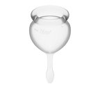 Feel Good Menstrual Cup Set Clear 2 Piece (20ml / 15ml) Medical Grade Silicone > Essentials > Menstrual Products