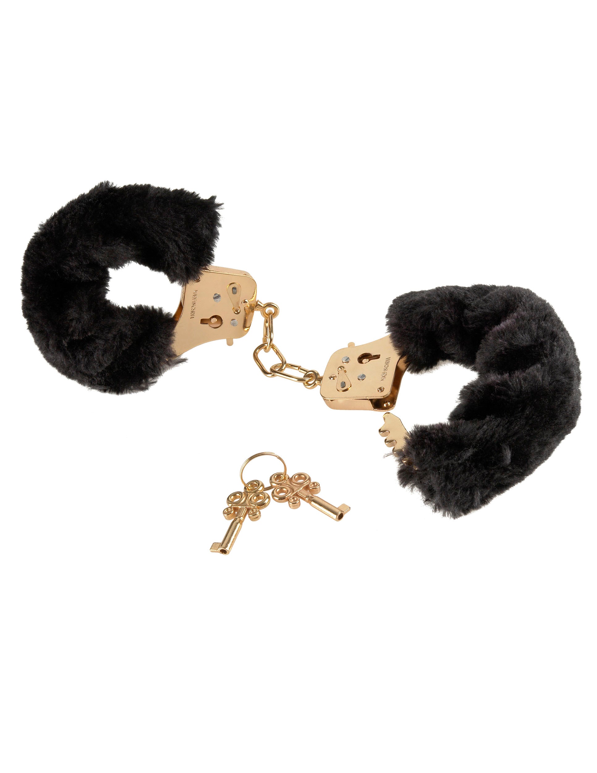 Fetish Fantasy Gold Deluxe Furry Cuffs Black Gold Furry Restraints > Bondage Gear > Restraints