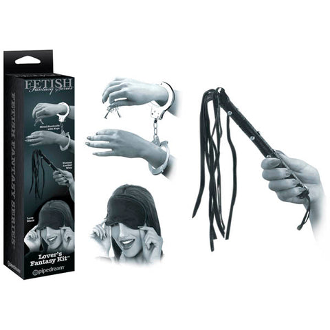 Fetish Fantasy Series Lover's Fantasy Bondage Kit 3 Piece Set Whips & Paddles
