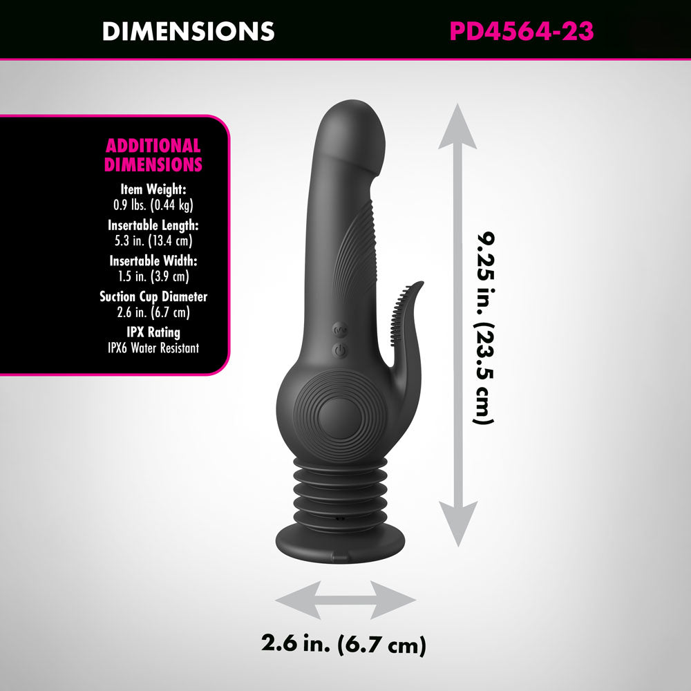 Fetish Fantasy Series Pogo Thruster 23.5 cm Gyrating Rabbit Vibrator VIBRATORS-RABBIT-MULTI