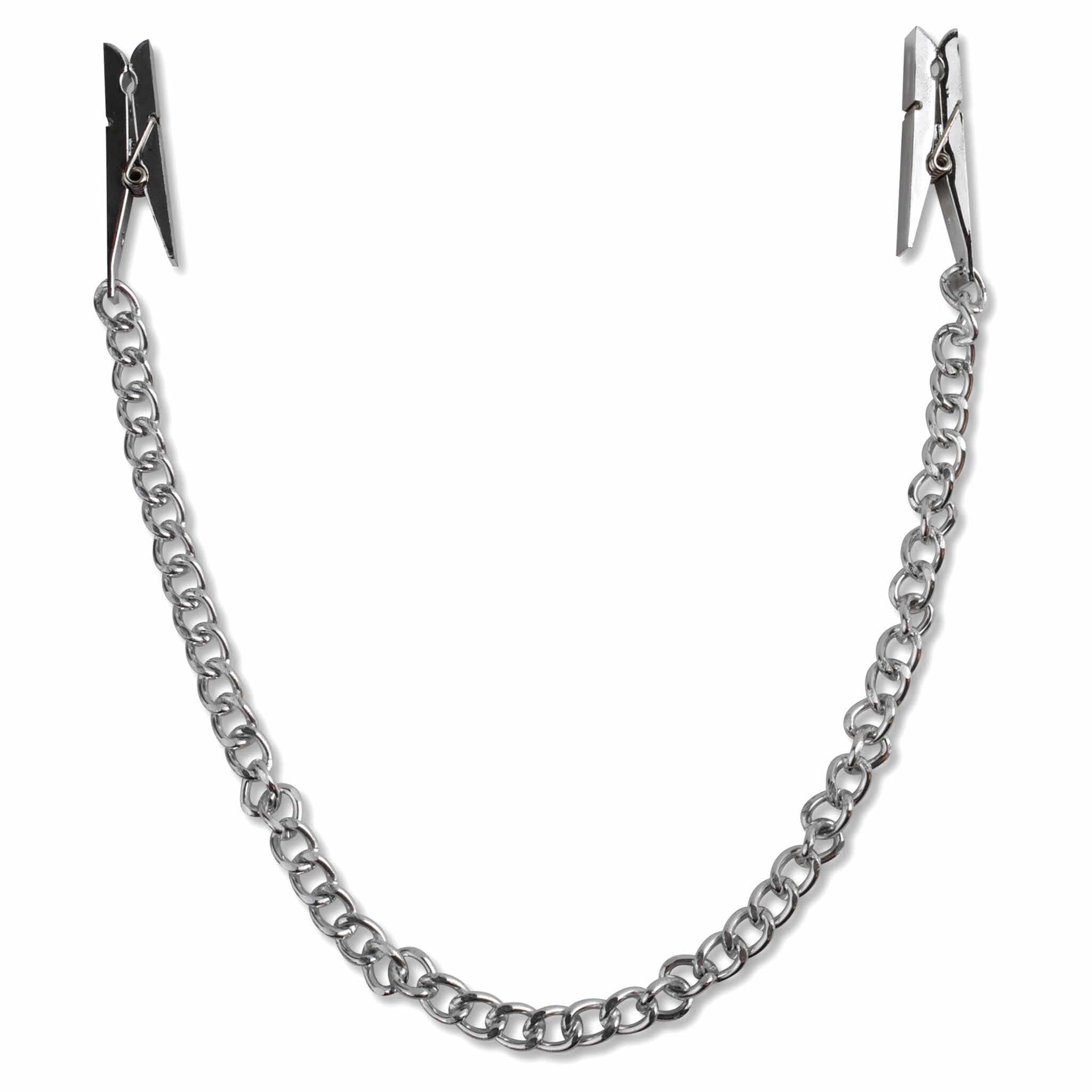 Fetish Fantasy Series Metal Nipple Chain Clamps – Metal Nipple Clips > Sex Toys > Nipple Clamps