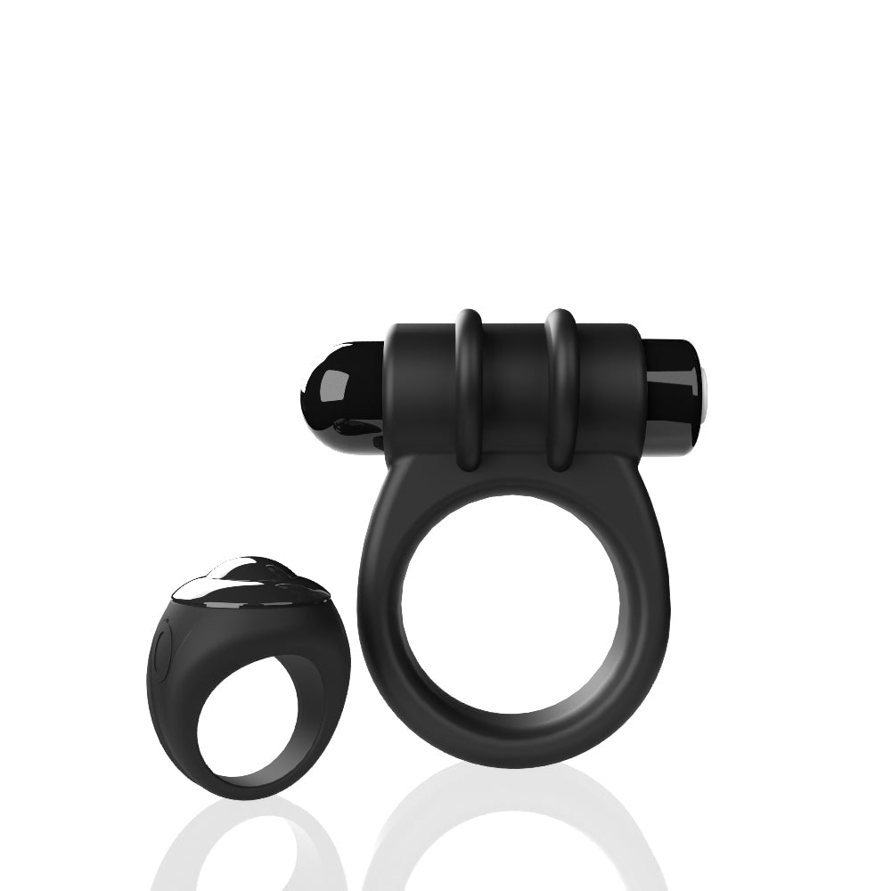 Remote Control Switch Vibe (Black) – Waterproof Rechargeable Double-Sided Vibrating Cock Ring > Cock Ring > Vibrating