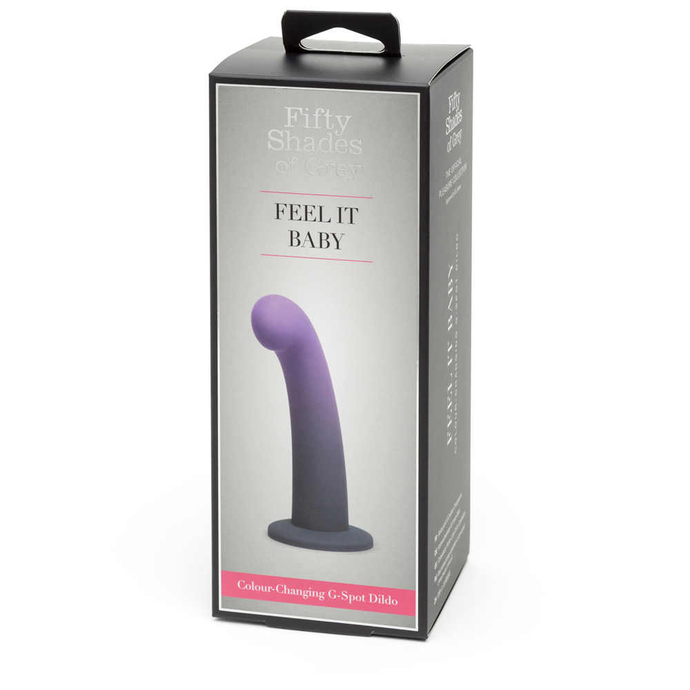 Fifty Shades of Grey Feel It Baby Colour Changing Purple G-Spot Dildo with Suction Base
