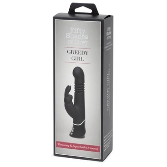 Fifty Shades of Grey Greedy Girl Black G-Spot Thrust Vibrator VIBRATORS-RABBIT