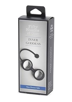 Fifty Shades of Grey Inner Goddess Glass Pleasure Balls Black > Sex Toys For Ladies > Kegel Exercise