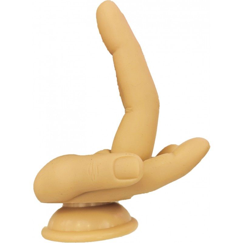 Finger Fest Dildo Double Up 4.75 Inch Flesh – Silicone Suction Cup Dildo > Dildos > Other Dildos
