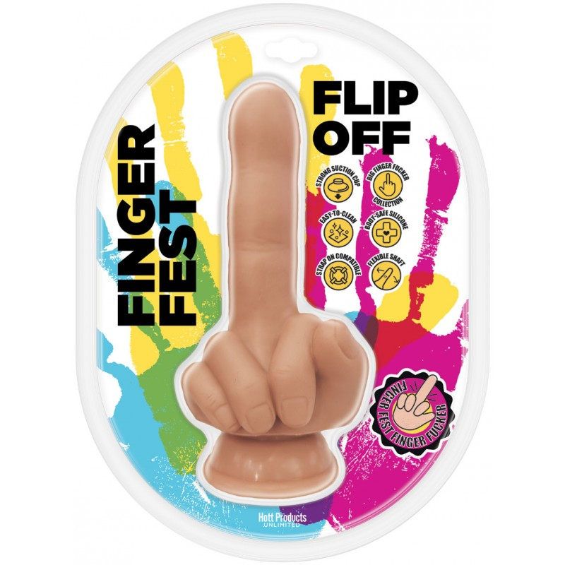 Finger Fest Dildo Flip Off 4.75 Inch Flesh > Dildos > Other Dildos