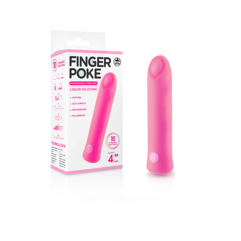 Finger Poke 4 Inch Vibrating Bullet Pink > Vibrators > Finger Vibrators Main image