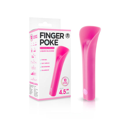 Finger Poke 4.5 Inch Vibrating Stimulator Pink > Sex Toys For Ladies > Finger Vibrators