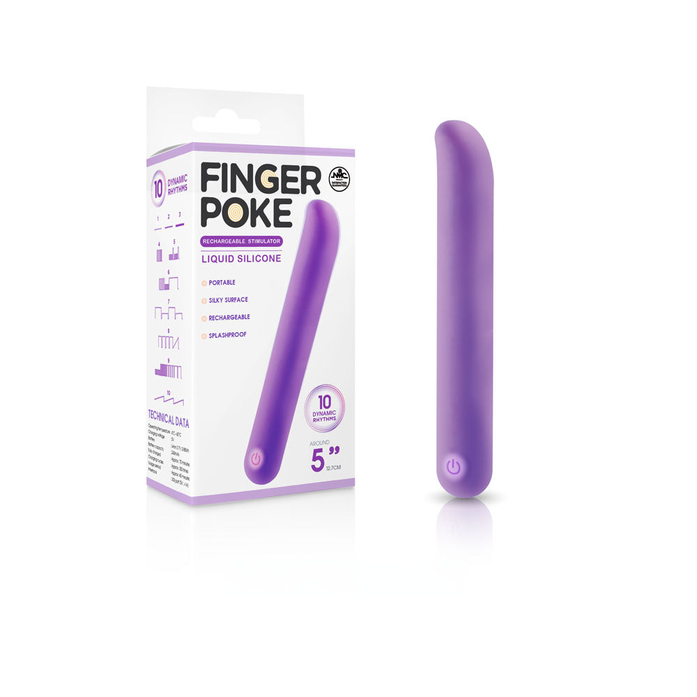 Finger Poke 5 Inch Vibrating Bullet Purple > Vibrators > Finger Vibrators Main image