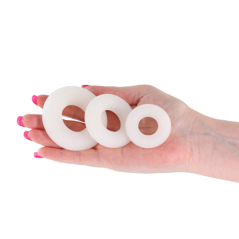 Firefly Bubble Rings Glow in the Dark Cock Rings Set of 3 Secondary image