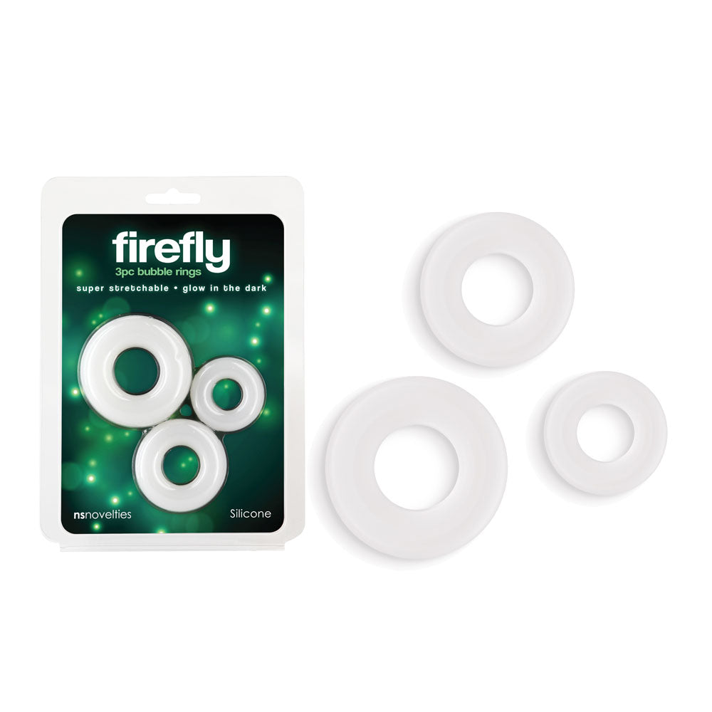 Firefly Bubble Rings Glow in the Dark Cock Rings Set of 3 > Cock Ring > Sets