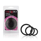 CalExotics TriRings Set – Stretchy Support Cock Ring Set Black > Cock Ring > Sets