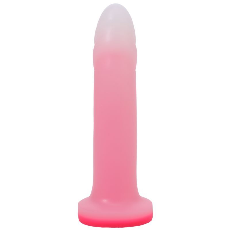 Tantus Flurry Dual Density Rose Quartz – 7 Inch G-Spot Dildo > Dildos > Strap On Dildos