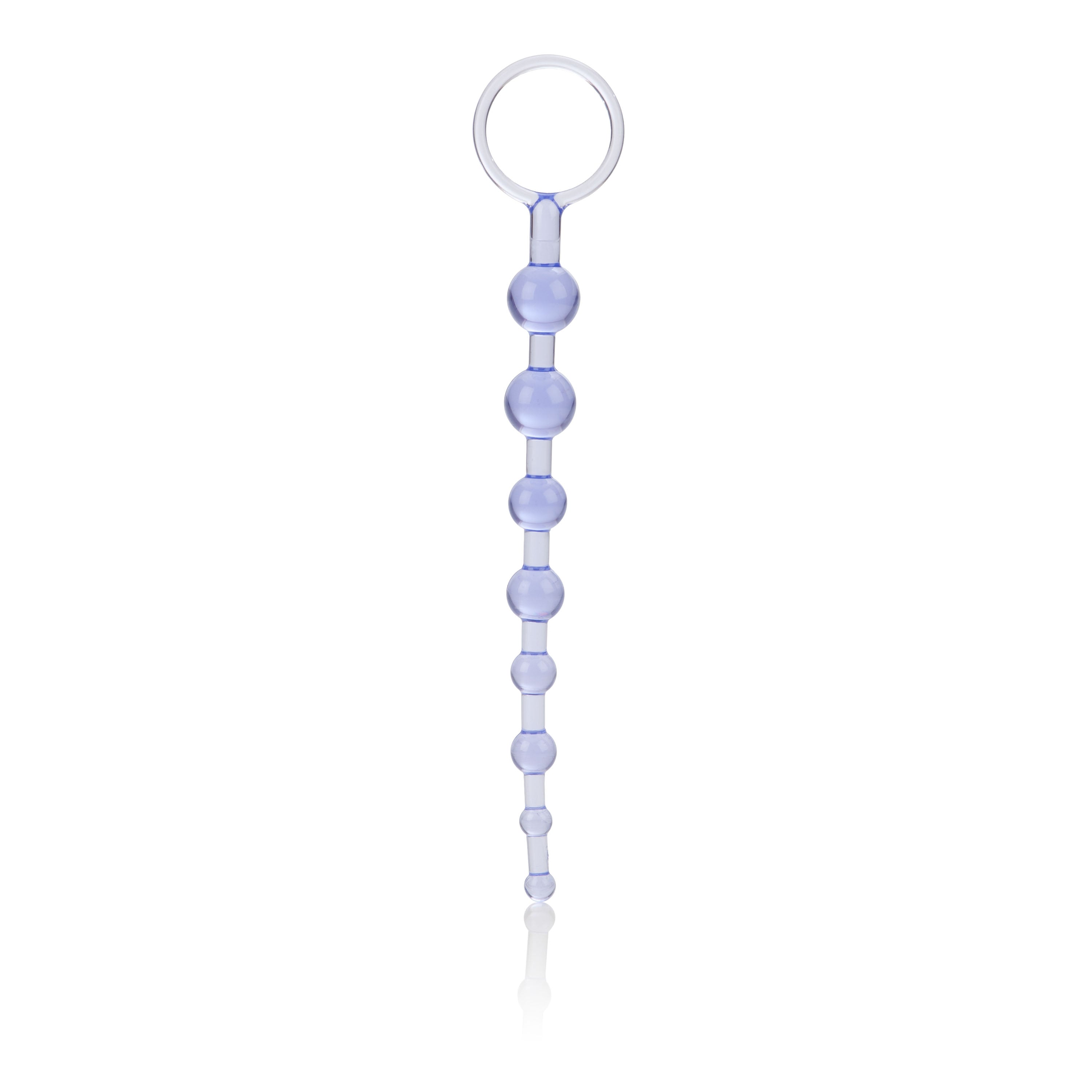 First Time Love Beads Purple Slim Graduated Flexible Anal Beads with EZ Retrieval Ring > Anal Range > Anal Beads