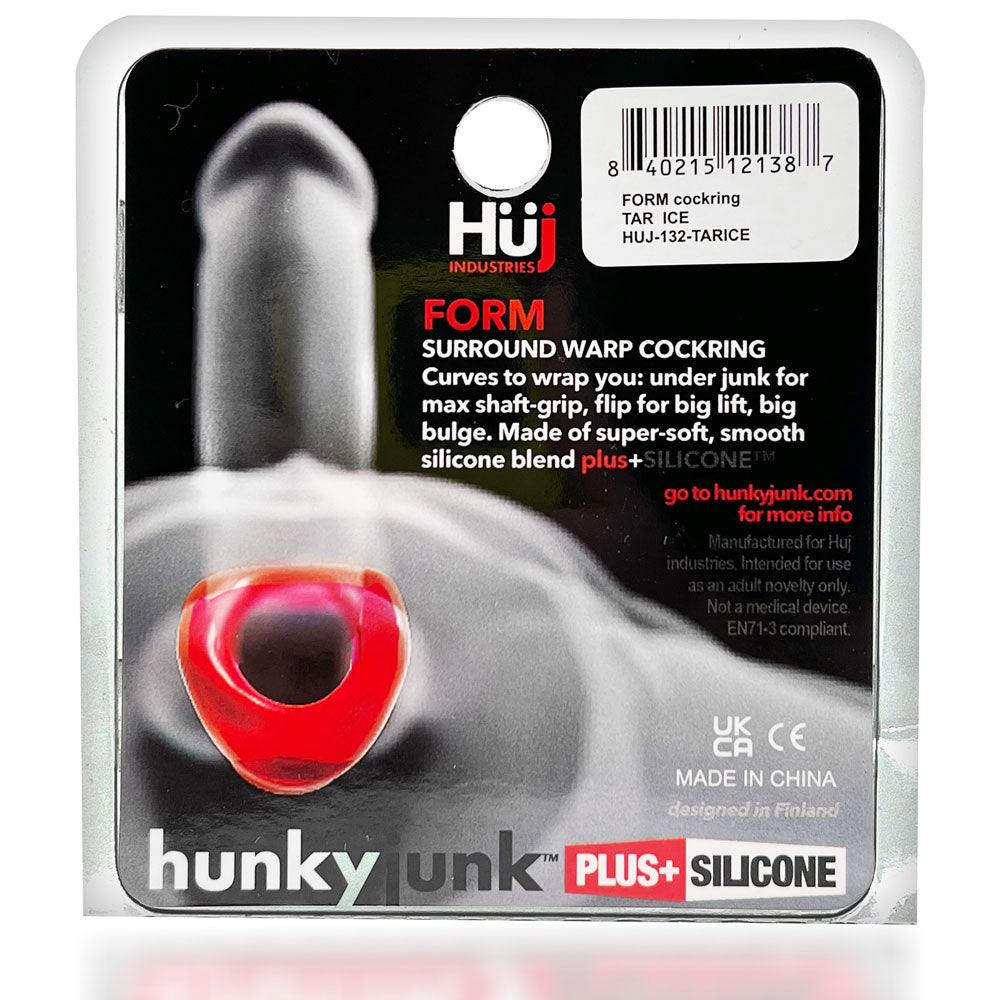 Form Curvy C-Ring Tar Ice 2.8 Inch Versatile Cock Ring > Cock Ring > Single