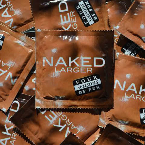 Four Seasons Naked Larger Condoms Bulk Box of 144 Secondary image