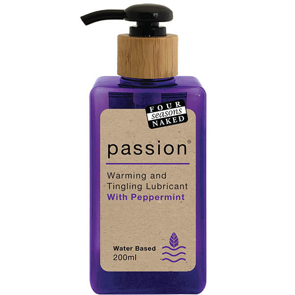 Four Seasons Passion Peppermint Lubricant 200ml Water Based Lube