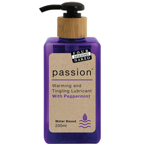 Four Seasons Passion Peppermint Lubricant 200ml Water Based Lube
