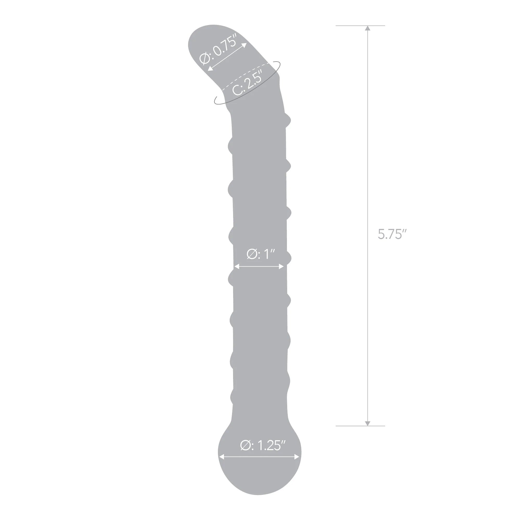 Electric EEL Mr Swirly 6.5 Inch Borosilicate Glass G-Spot Dildo Secondary image
