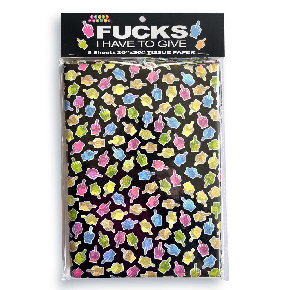 Fucks I Have To Give Tissue Paper Sheets 6 Pack Novelty Gift Wrap > Novelties > Party Supplies