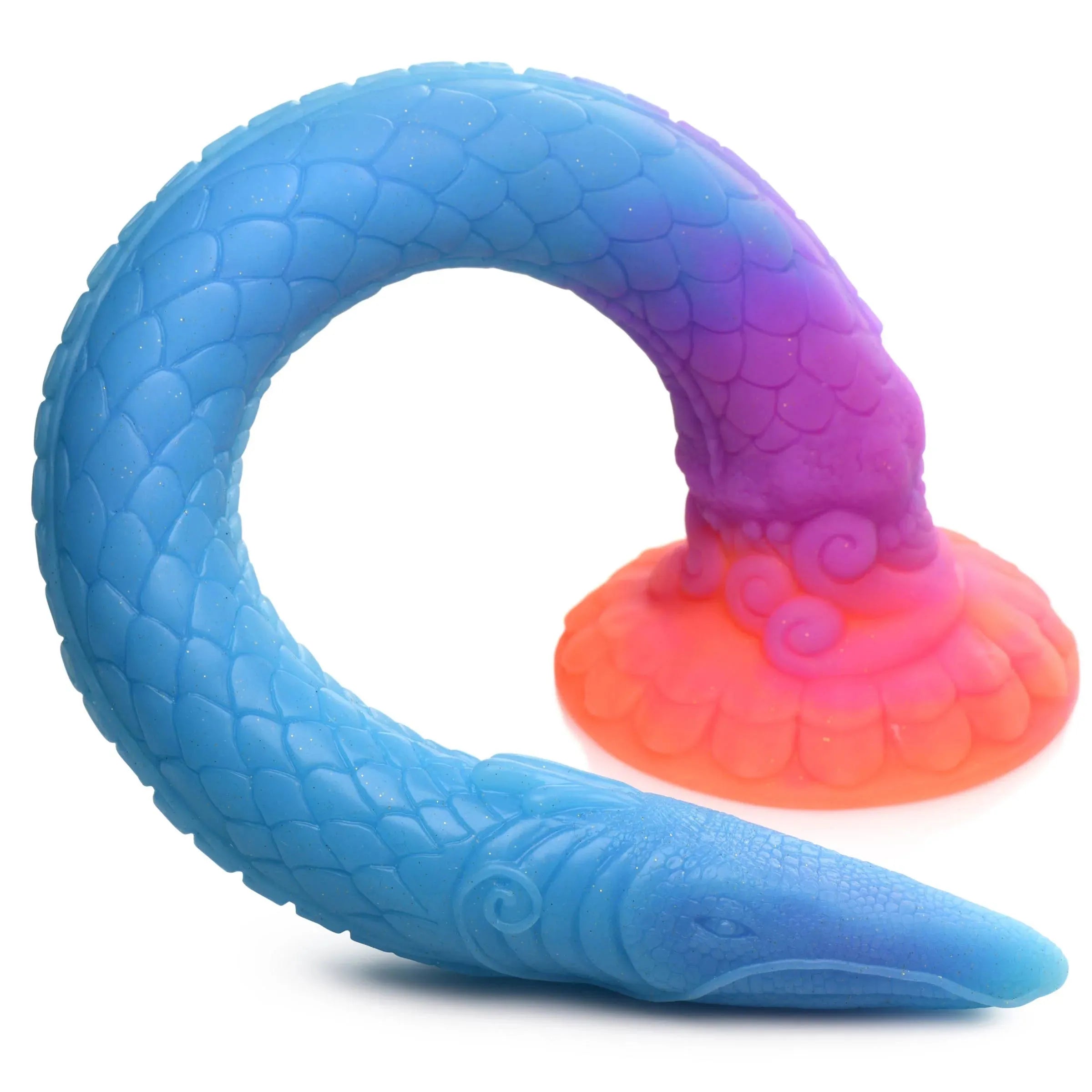Creature Cocks Makara Glow-in-the-Dark Silicone Snake Dildo > Dildos > Fantasy