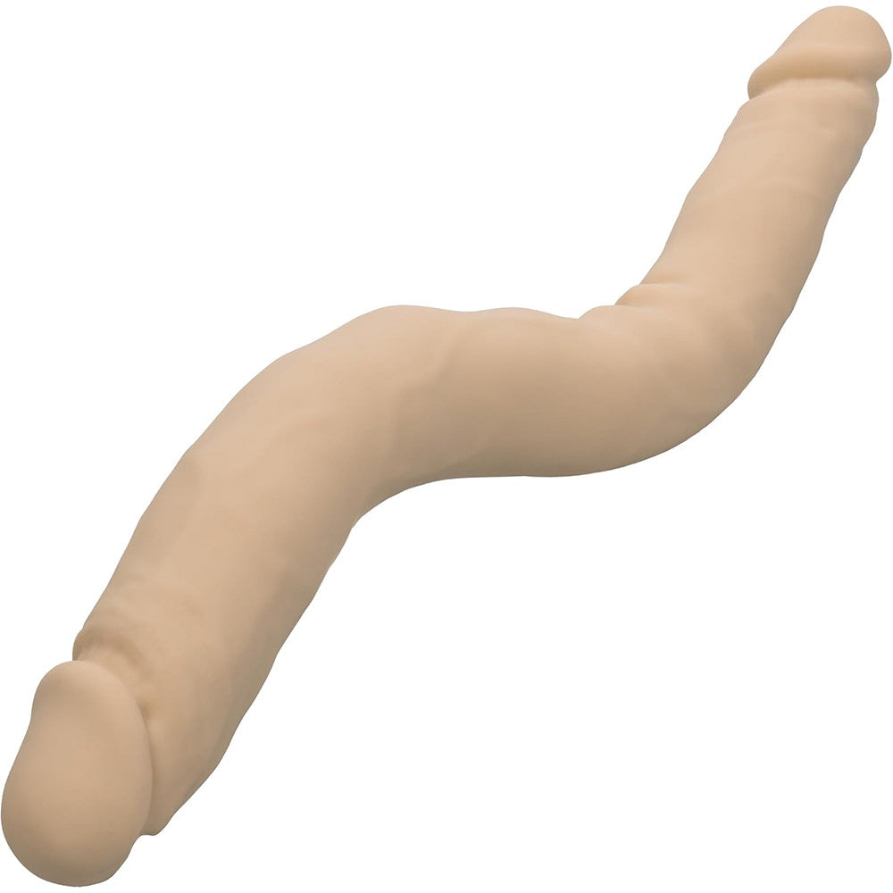Silicone Studs Bend and Hold Dual Dong (Ivory) – 16 Inch Silicone Dong > Dildos > Double Dildos