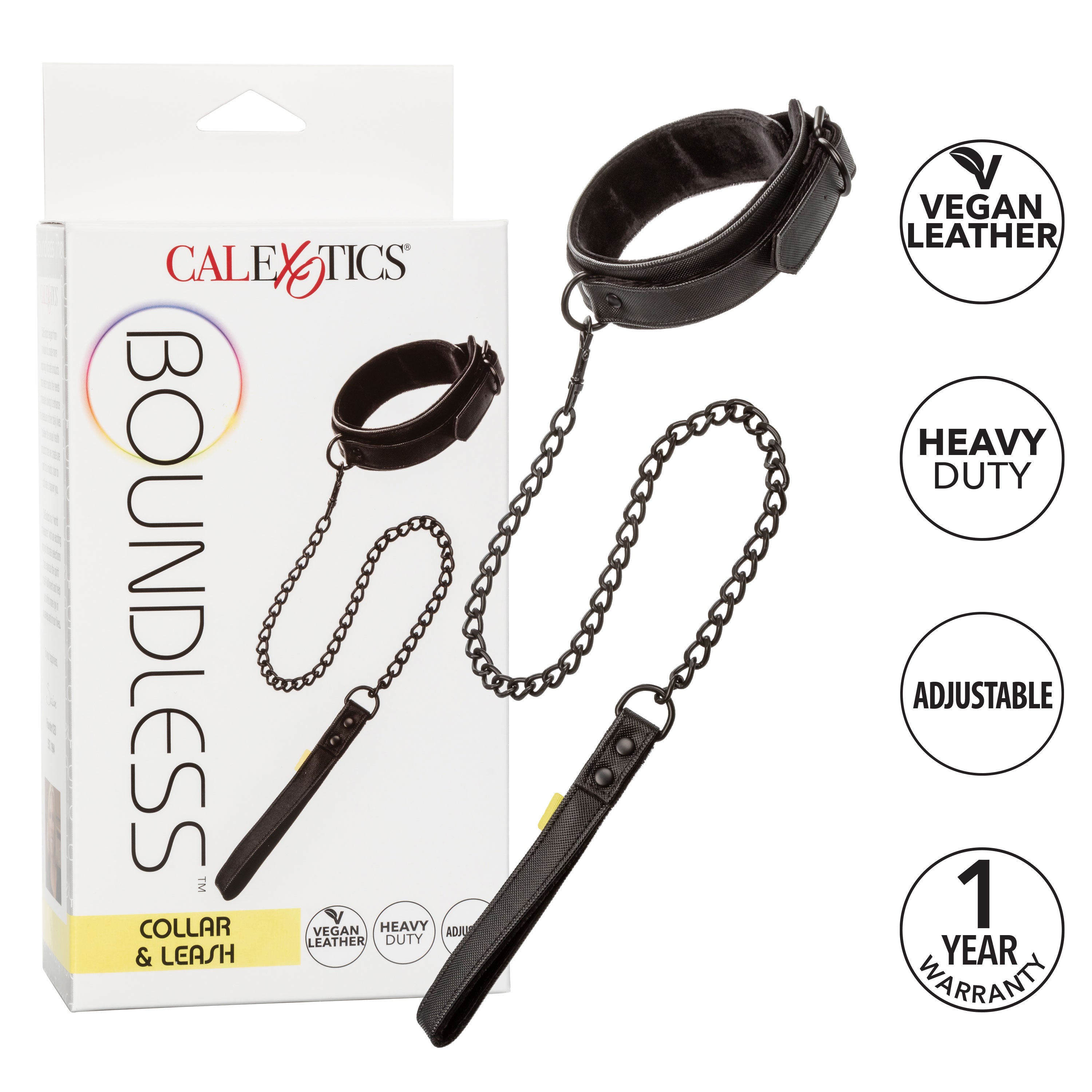 Boundless Collar and Leash Set – Adjustable Bondage Accessories > Bondage Gear > Collars & Leashes