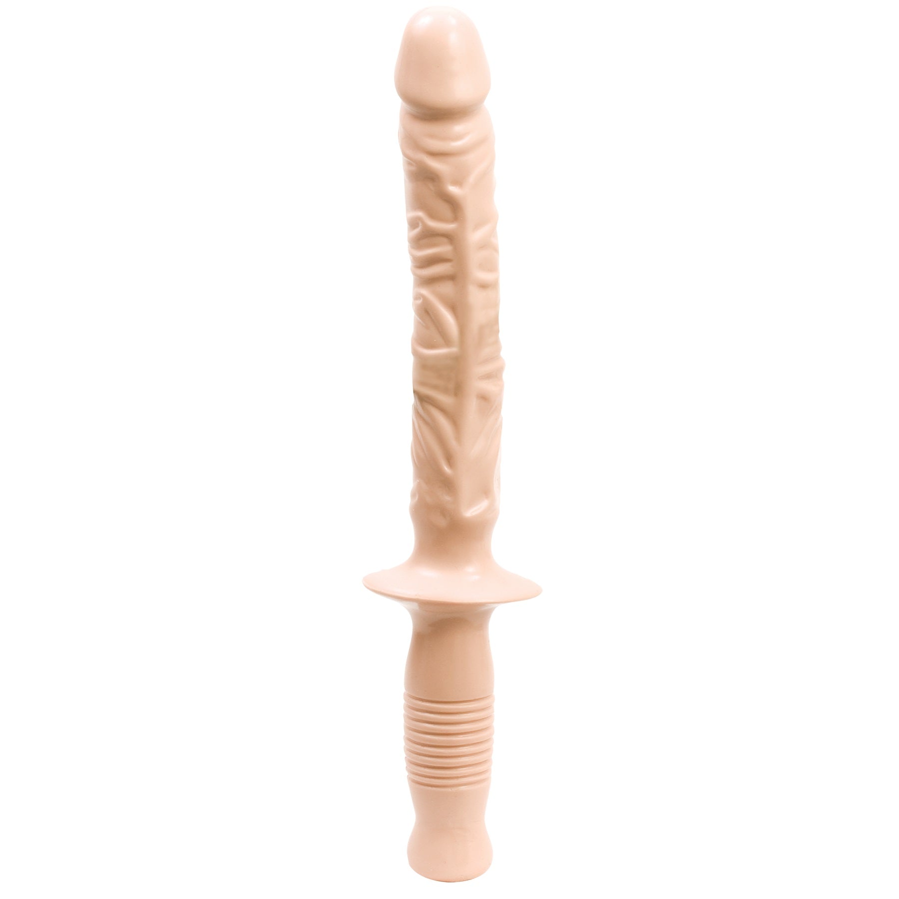 The Manhandler White 10 Inch – Realistic Grip Handle Dildo > Dildos > Large Dildos