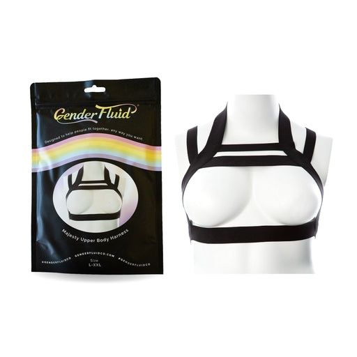 Gender Fluid Majestic Harness Black L-XXL > Clothes > Womens Harnesses