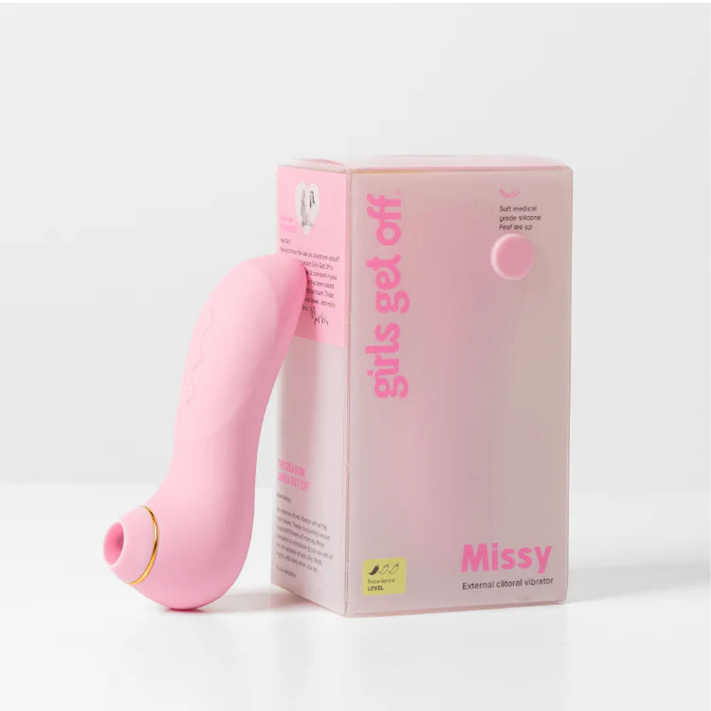 Girls Get Off Missy USB Rechargeable Air Pulse Stimulator Pink AIR PULSATION