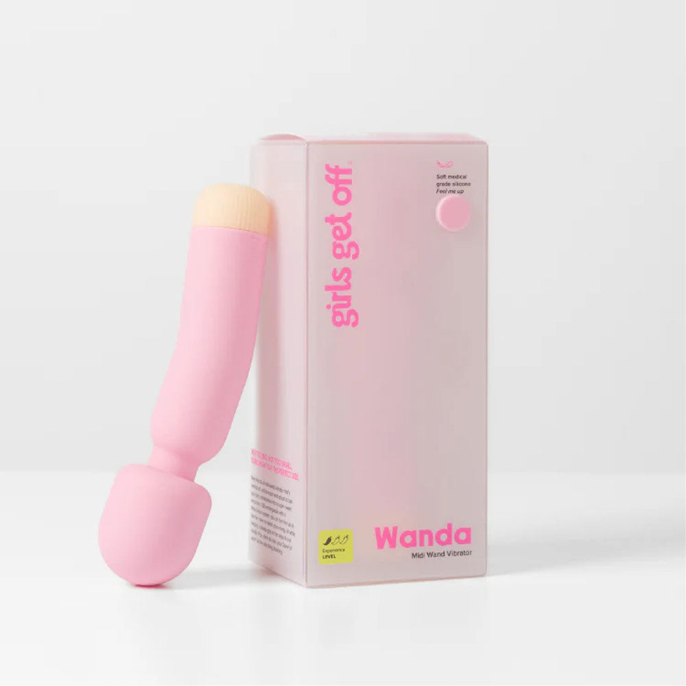 Girls Get Off Wanda USB Rechargeable Waterproof Massage Wand Pink Electric Massager