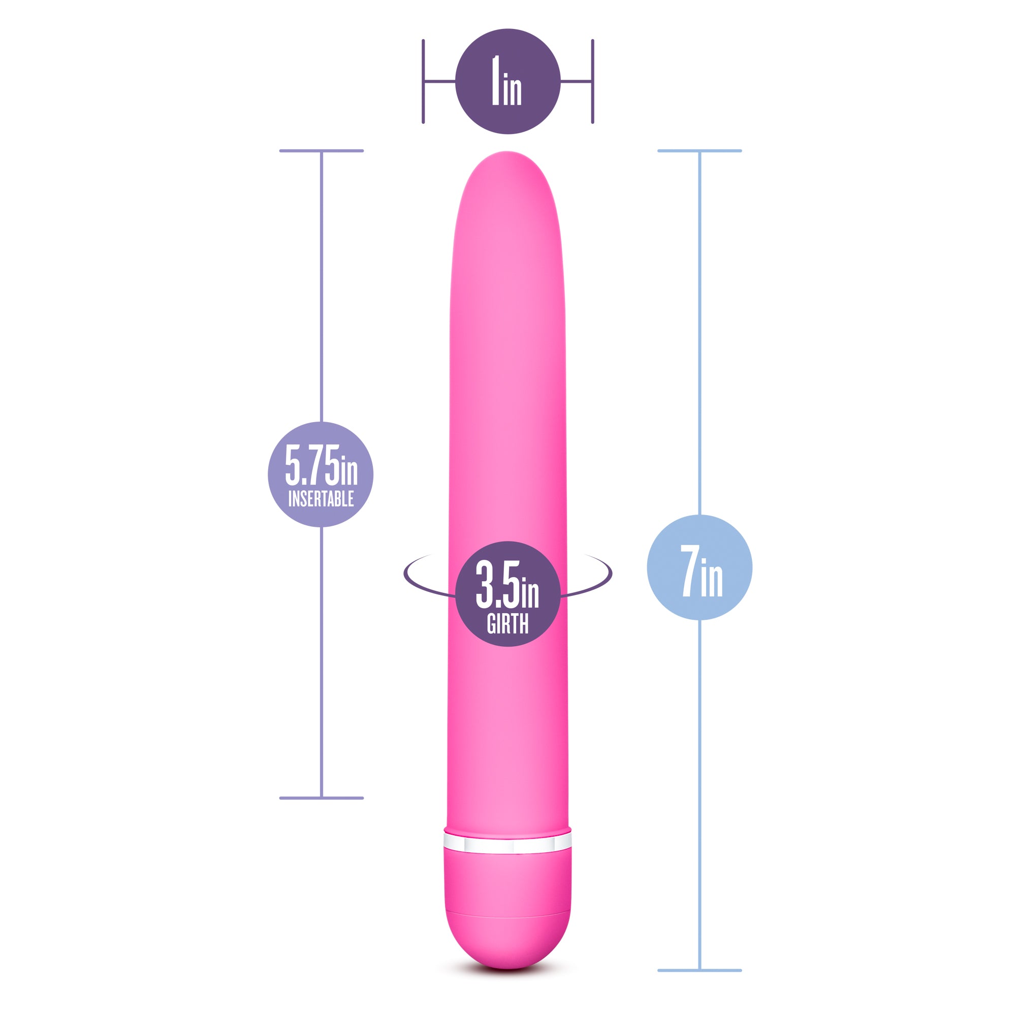 Rose Luxuriate Pink 7 Inch Vibrator for Ultimate Pleasure > Vibrators > Standard Vibrators