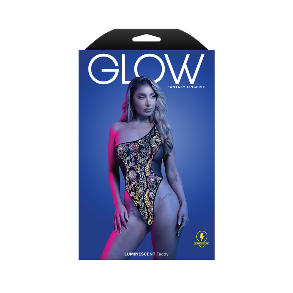 Glow Luminescent Flash (Black) – Reflective One-Shoulder Teddy M/L Size > Clothes > Teddies