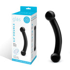 Glas 5.5 Inch Double Bull Black Glass Dildo > Glass > Dildos