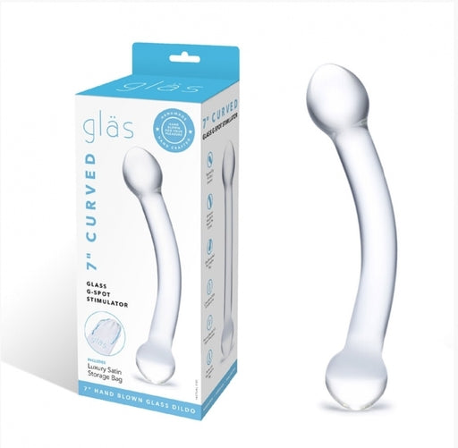 Electric Eel Glas 7 Inch Curved Glass G Spot Stimulator > Glass > Dildos