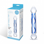 Electric Novelties Glass Dildo – 6.5 Inch Textured Full Tip Smooth Girth Adult Toy > Glass > Dildos