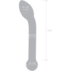 Glas 8 Inch Slimline – Glass G-Spot Dildo > Glass > Dildos
