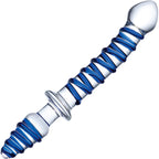 Glas Mr. Swirly 10 Inch Double-Ended Dildo and Butt Plug > Glass > Toys