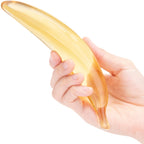 Glas Banana Joy 7 Inch Handblown Glass Dildo > Glass > Dildos