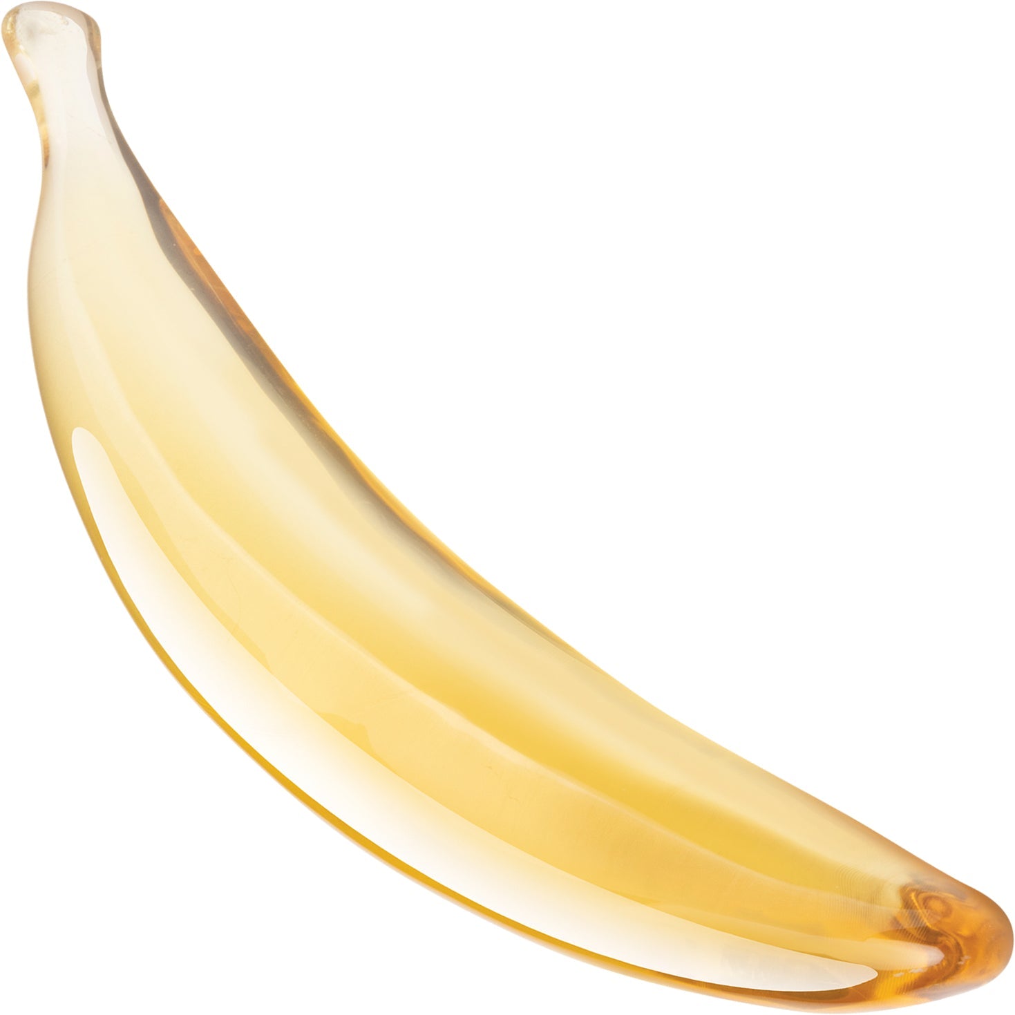 Glas Banana Joy 7 Inch Handblown Glass Dildo > Glass > Dildos