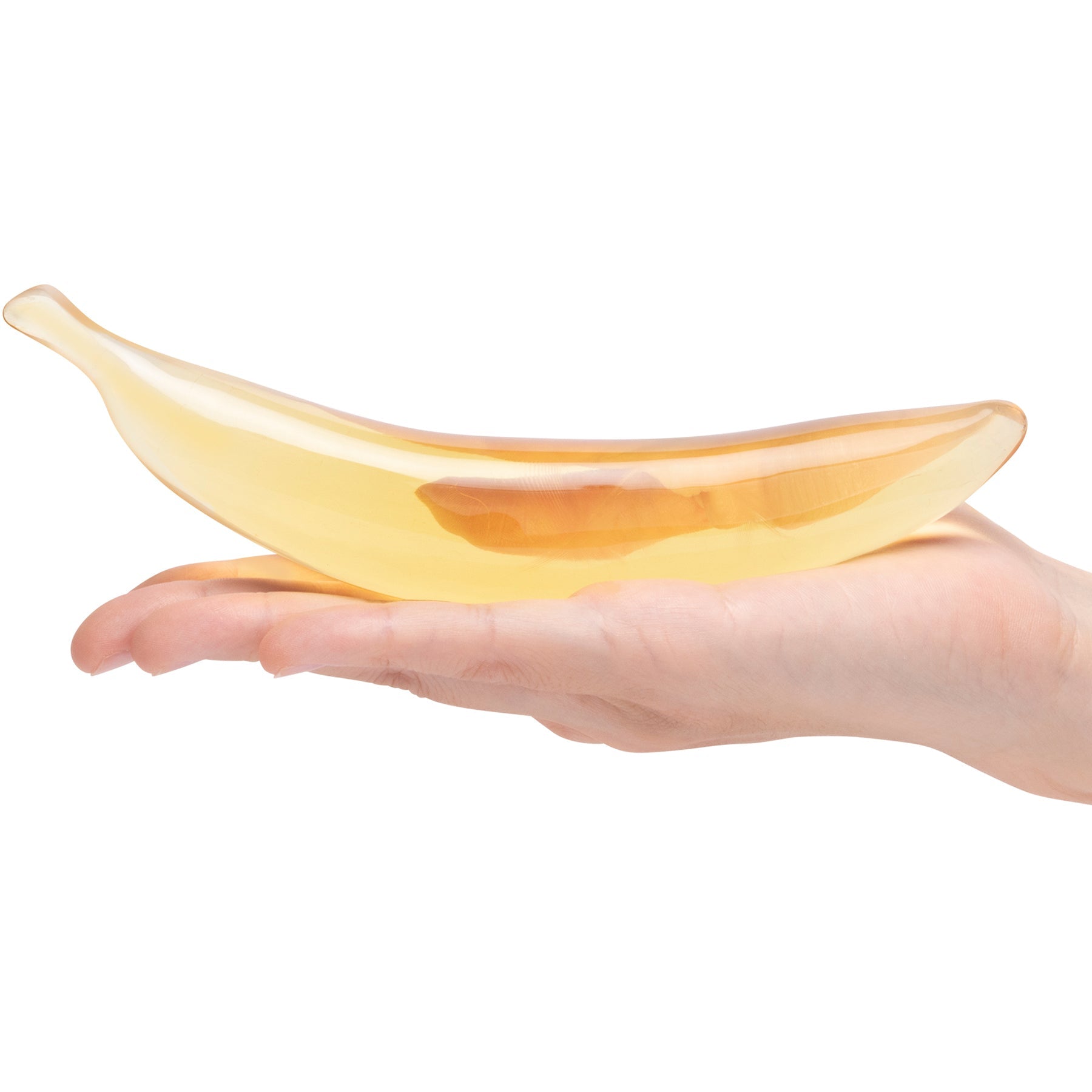 Glas Banana Joy 7 Inch Handblown Glass Dildo > Glass > Dildos