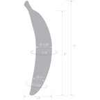 Glas Banana Joy 7 Inch Handblown Glass Dildo > Glass > Dildos