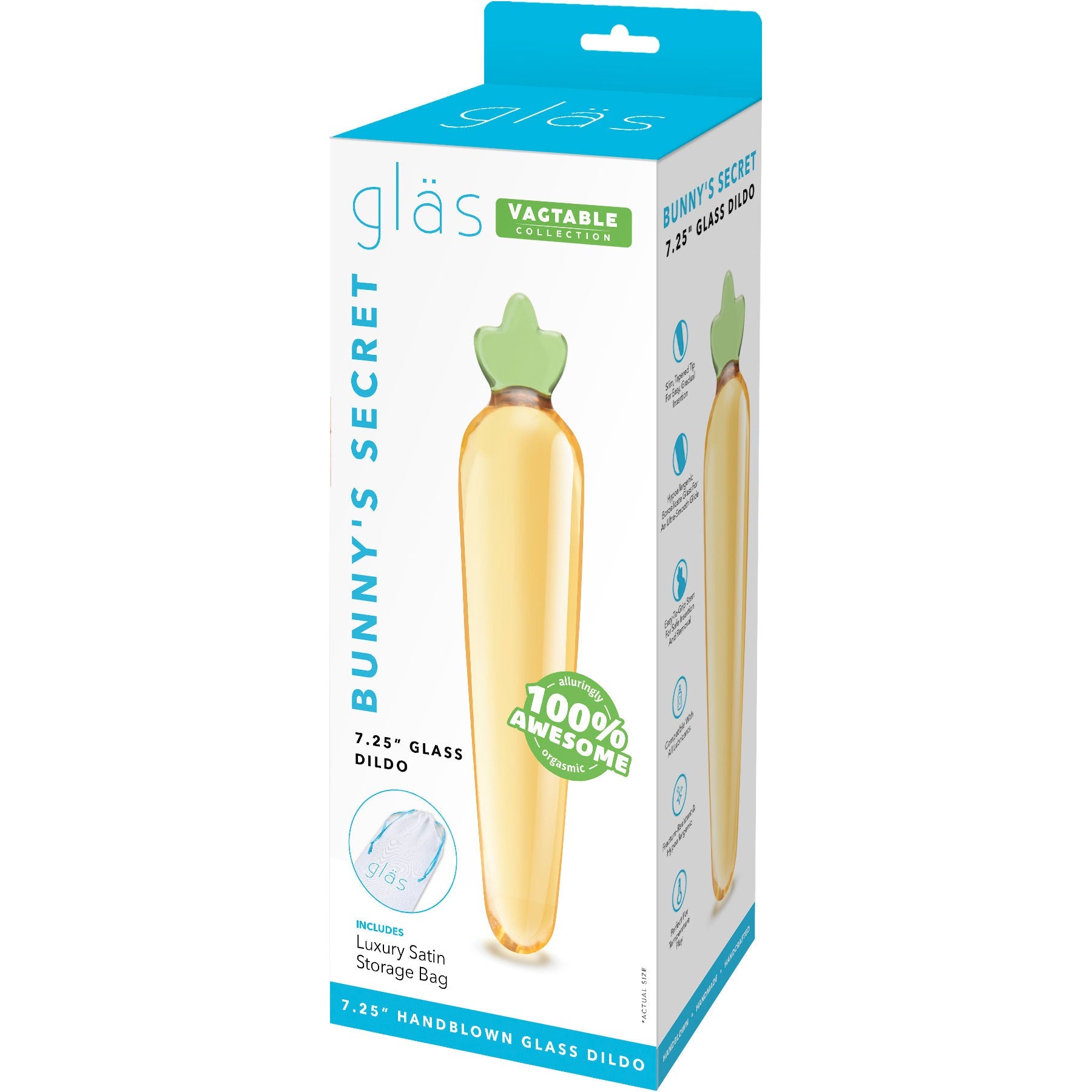 Glas Bunny Secret 7.25 Inch Glass Dildo > Glass > Dildos