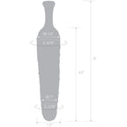 Glas Cornstar 8 Inch Textured Glass Dildo > Glass > Dildos