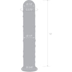 Gläs 10 Extra Large Glass Dildo - Clear