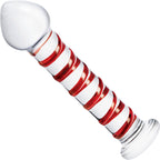 Glas 8 Inch Mr. Swirly Red Spiral Handblown Glass Dildo > Glass > Dildos