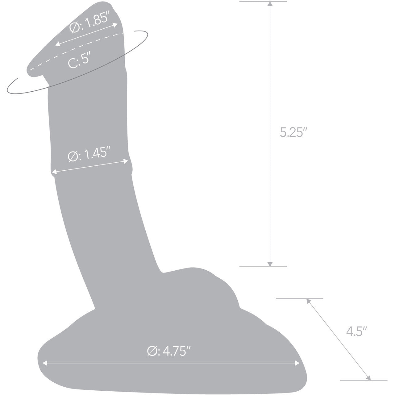 Gläs 7.5 Rideable Standing Glass Cock Dildo With Stability Base & Balls - Clear