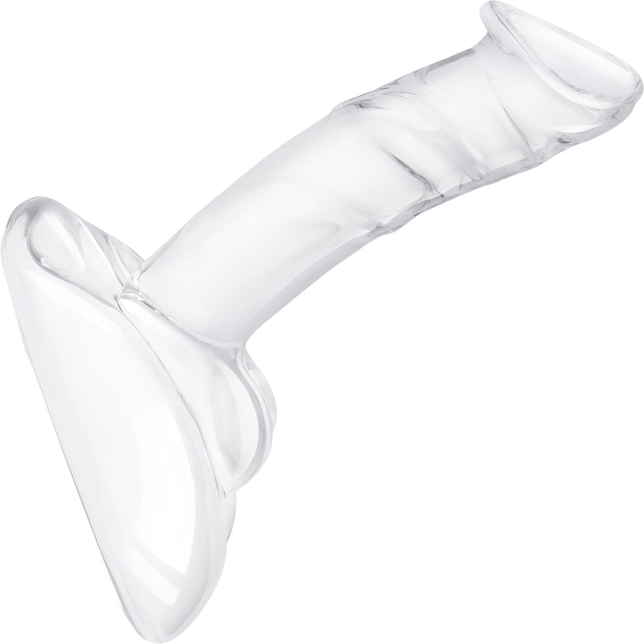 Gläs 7.5 Rideable Standing Glass Cock Dildo With Stability Base & Balls - Clear